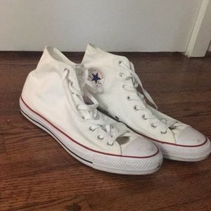 High top White all-star converse